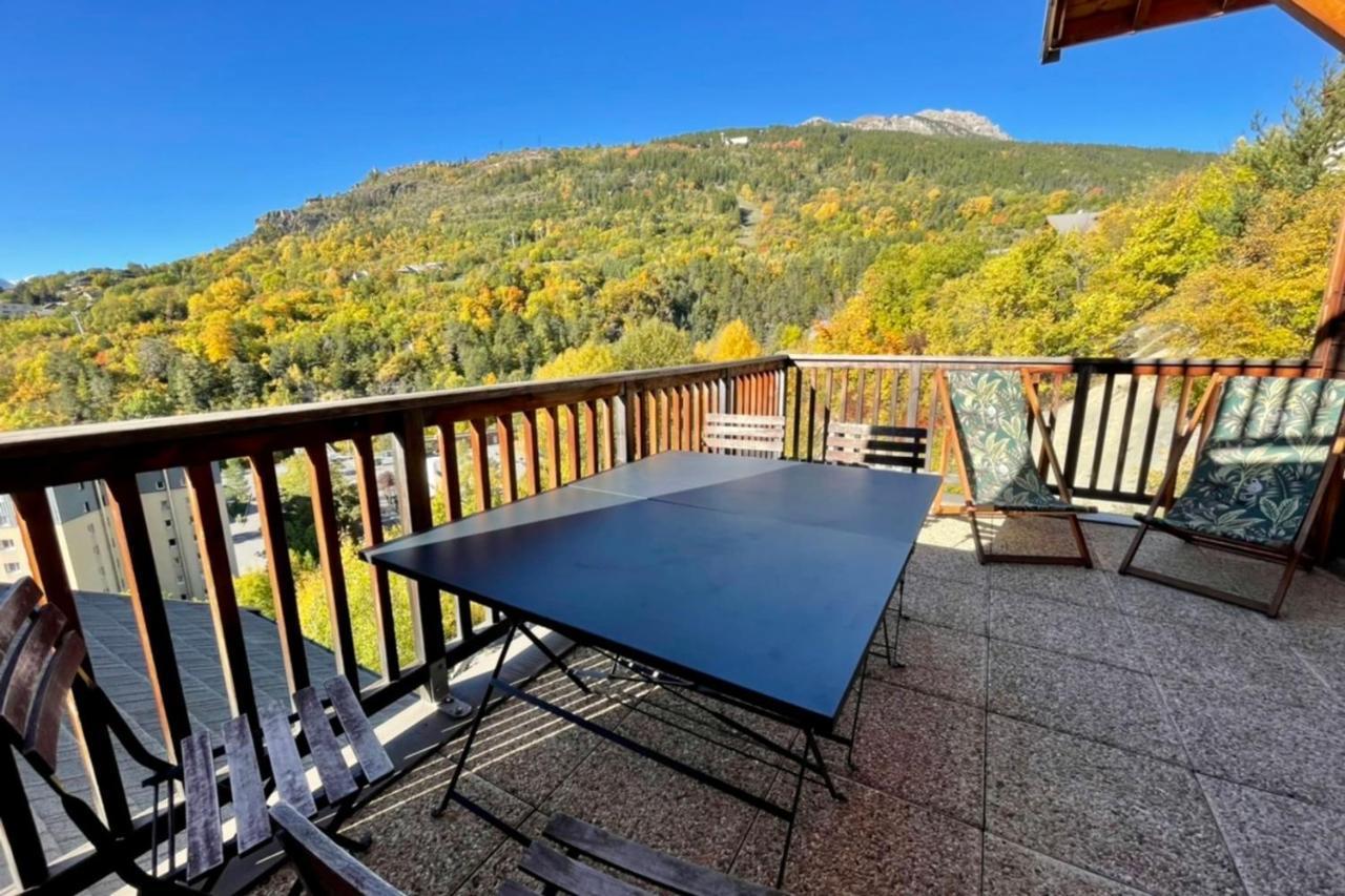 Large Chalet With Terrace And View In Briancon Apartment Ngoại thất bức ảnh