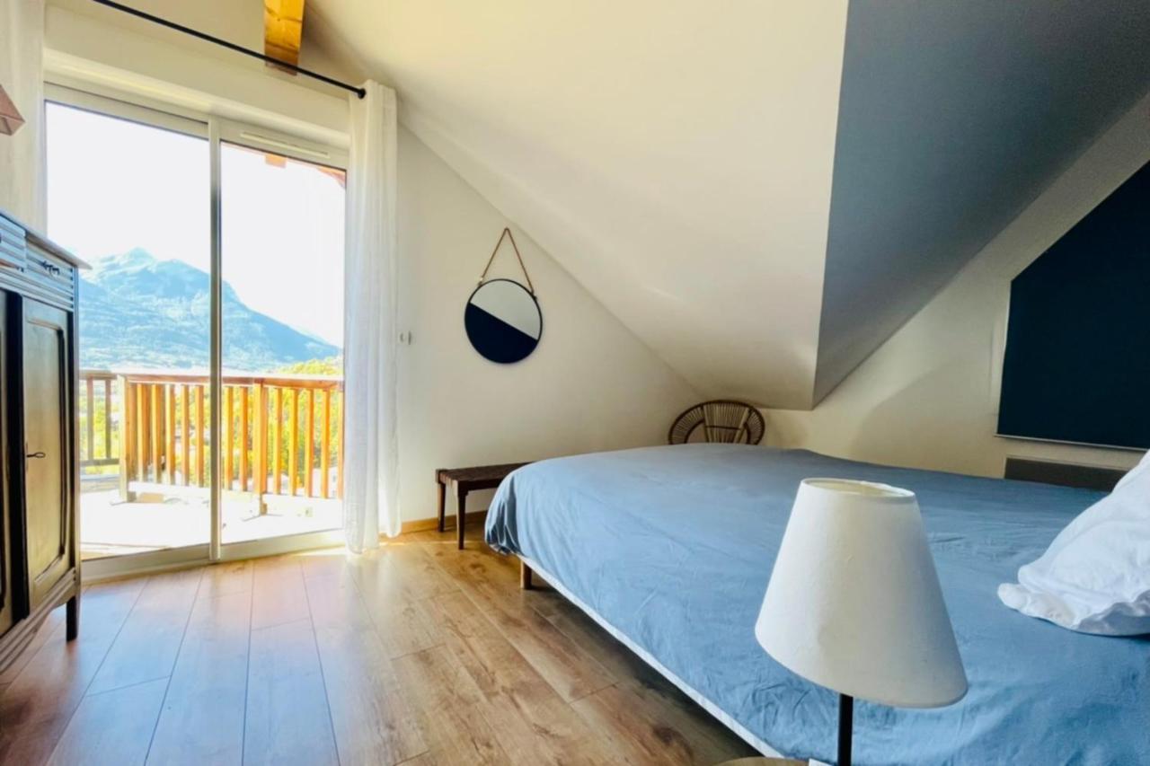Large Chalet With Terrace And View In Briancon Apartment Ngoại thất bức ảnh